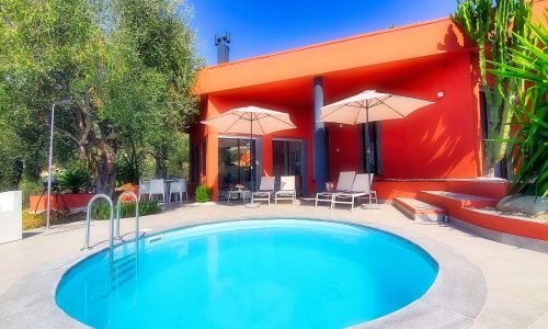 Ferienhaus in Ligurien mit Pool: Villa Rossini Blick auf den Pool